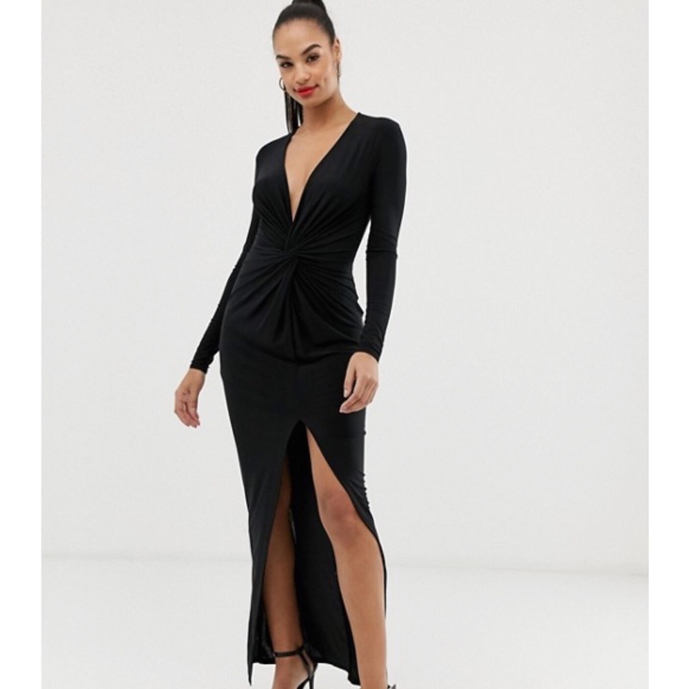 NWT Slinky Fabric Maxi gown 🖤